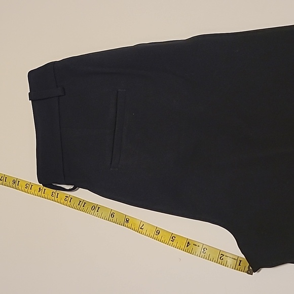 New black LOFT wide leg / high waist trousers with 2 front pleats. - Picture 10 of 11